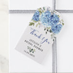Elegant Eucalyptus Blue Hydrangea Gefallen Vielen  Geschenkanhänger<br><div class="desc">Bringen Sie diese rustikalen schicken Tags an Ihre Gastgeschenke Hochzeiten,  um sich bei den Gästen im sommerlichen Stil zu bedanken. Der gesamte Text kann für eine ultimative Anpassung bearbeitet werden.</div>