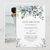 Elegant Eucalyptus Blue Rose Blumenhochzeit
