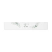 Elegant Eucalyptus Boho Wedding Einladungsbanderole (Flach)