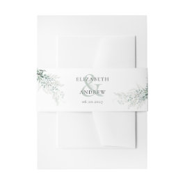 Elegant Eucalyptus Boho Wedding Einladungsbanderole