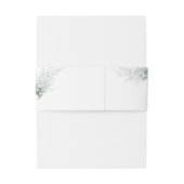 Elegant Eucalyptus Boho Wedding Einladungsbanderole (Rückseitenbeispiel)