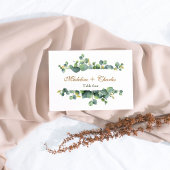 Elegant Eucalyptus Boho Wedding Tischnummer Card