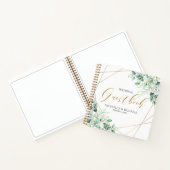 Elegant Eucalyptus Botanical Wedding Guestbook Notizblock (Innenseite)