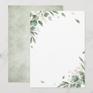 Elegant Eucalyptus Botanical Wedding Invitation Einladung