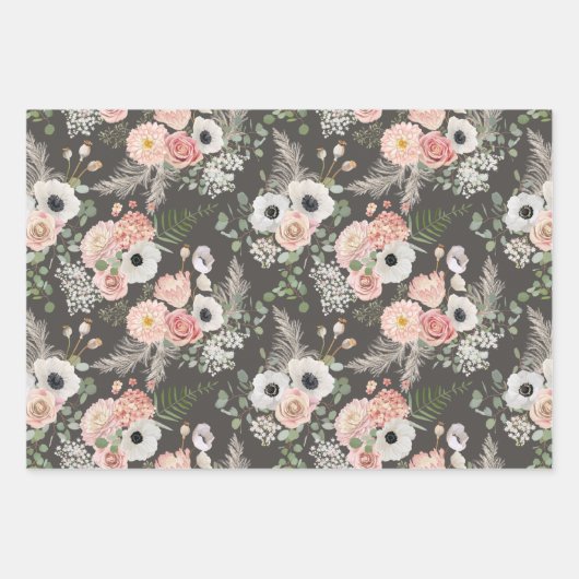 Elegant Eucalyptus Bouquet Geschenkpapier Set (Vorderseite)