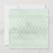 Elegant Eucalyptus Christening Einladung (Rückseite)