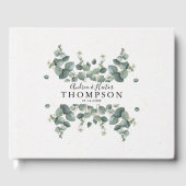 Elegant Eucalyptus Classic Wedding Gästebuch (Vorderseite)