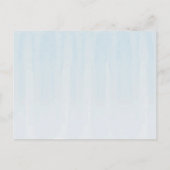 Elegant Eucalyptus Dusty Blue Wedding Einladung Postkarte (Rückseite)