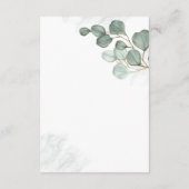 Elegant Eucalyptus Einfache Website-Skriptdetails Begleitkarte (Rückseite)