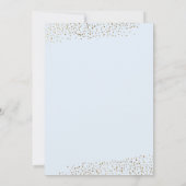 Elegant Eucalyptus First Communion Blue Einladung (Rückseite)