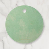 Elegant Eucalyptus First Communion Geschenkanhänger (Rückseite)