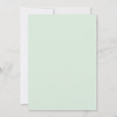 Elegant Eucalyptus Floral Mint Green Baby Shower (Rückseite)