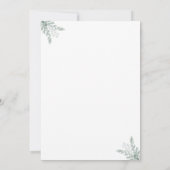 Elegant Eucalyptus Floral Save the Date Wedding Einladung (Rückseite)