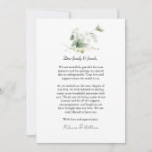 Elegant Eucalyptus Foliage Wedding Dankeskarte (Vorderseite)
