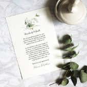Elegant Eucalyptus Foliage Wedding Dankeskarte