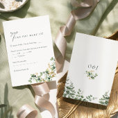 Elegant Eucalyptus Foliage Wedding RSVP