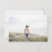 Elegant Eucalyptus Foto Beerdigung Danke Mitteilungskarte (Rückseite)