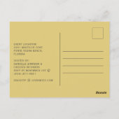 Elegant Eucalyptus Gender Neutral Baby Shower Postkarte (Rückseite)