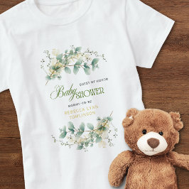 Elegant Eucalyptus Gender Neutral Baby Shower T-Shirt