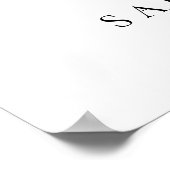 Elegant Eucalyptus Greenerenerity Wedding Welcome Poster (Ecke)