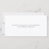 Elegant Eucalyptus Greenerenery Vielen Dank Dankeskarte (Rückseite)