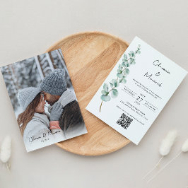 Elegant Eucalyptus Greenerity Classics Schriftart  Einladung