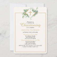 Elegant Eucalyptus Greenerity Gold Christening
