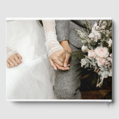 Elegant Eucalyptus Greenerity Wedding Guest Book Gästebuch (Rückseite)