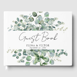 Elegant Eucalyptus Greenerity Wedding Guest Book Gästebuch