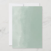 Elegant Eucalyptus Greenery Baby Shower Einladung (Rückseite)