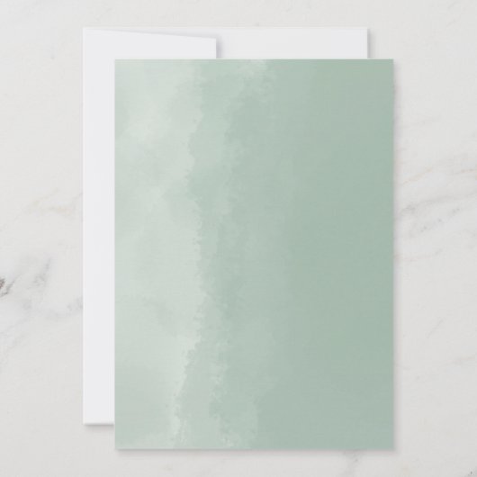 Elegant Eucalyptus Greenery Baby Shower Einladung (Rückseite)