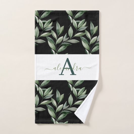 Elegant Eucalyptus Greenery Botanical Towel Set (Handtuch)