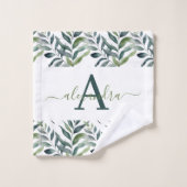 Elegant Eucalyptus Greenery Botanical Towel Set (Waschlappen)