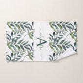 Elegant Eucalyptus Greenery Botanical Towel Set (Handtuch)