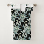 Elegant Eucalyptus Greenery Botanical Towel Set (Insitu)