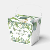Elegant Eucalyptus Greenery Gefallen Vielen Dank Geschenkschachtel (Vorderseite)