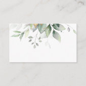 Elegant Eucalyptus Greenery Gold Gift Registry Begleitkarte (Rückseite)