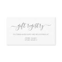 Elegant Eucalyptus Greenery Gold Gift Registry