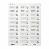 Elegant Eucalyptus Greenery Return Address Label (Vorne)