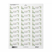 Elegant Eucalyptus Greenery Return Address Label (Vorne)