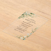 Elegant Eucalyptus Greenery Wedding Acryleinladungen (Ablage )