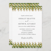 Elegant Eucalyptus Greenery Wedding Einladung (Vorne/Hinten)