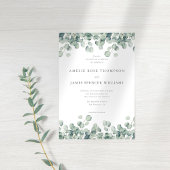 Elegant Eucalyptus Greenery Wedding Einladung