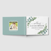 Elegant Eucalyptus Greenery Wedding Foto Gästebuch (Voll)