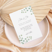 Elegant Eucalyptus Greenery Wedding Invitation Einladung