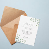 Elegant Eucalyptus Greenery Wedding Invitation Einladung
