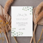 Elegant Eucalyptus Greenery Wedding Invitation Einladung