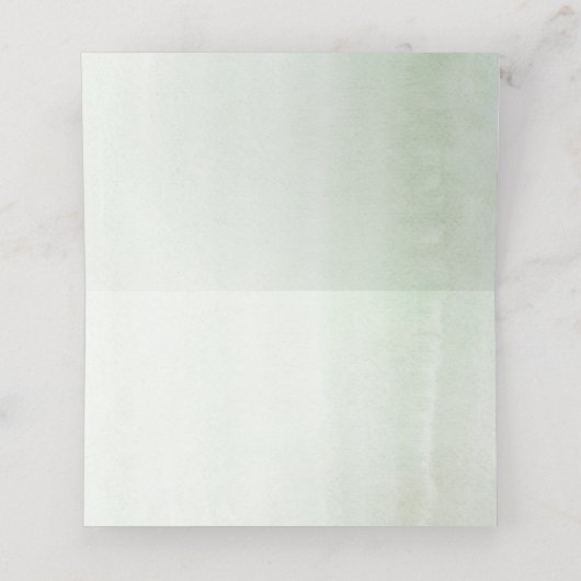 Elegant Eucalyptus Greenery Wedding Platzkarte (Innenseite Aufgefaltet)