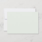 Elegant Eucalyptus Greenery Wedding RSVP Karte (Rückseite)