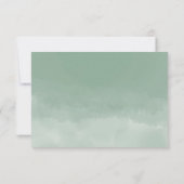 Elegant Eucalyptus Greenery Wedding RSVP Karte (Rückseite)